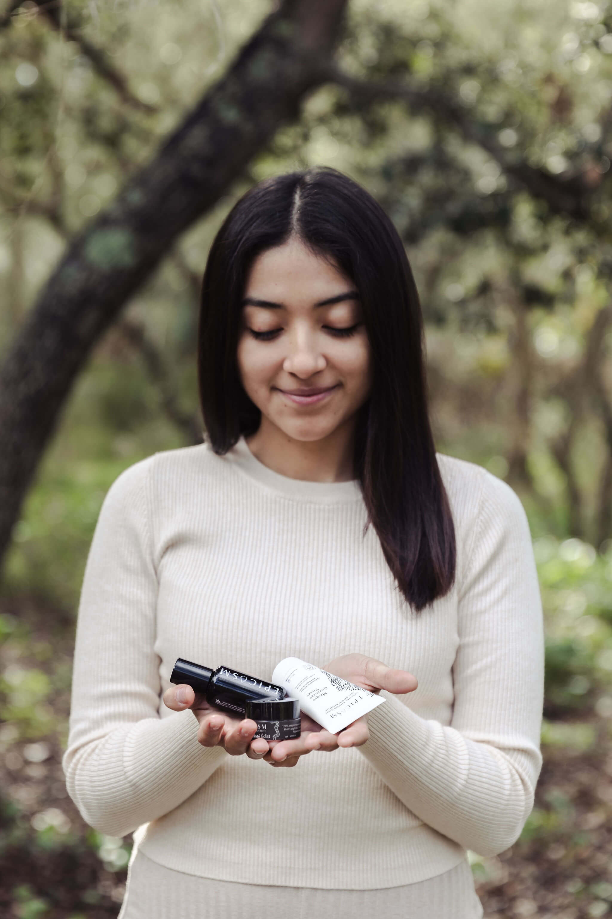 product photography for organic skincare