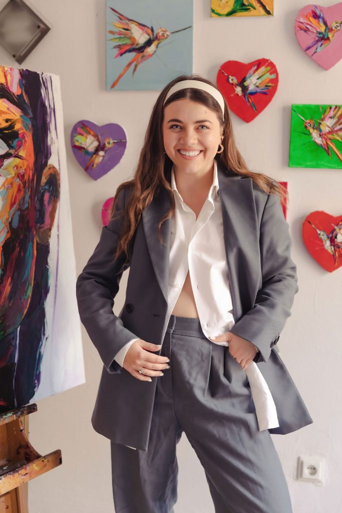 Lina Redford in her Artist's Studio 